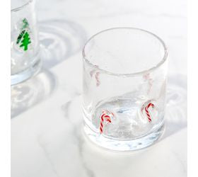 Clear Glass with Christmas Icon