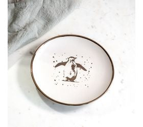 Metallic Penguin Plate