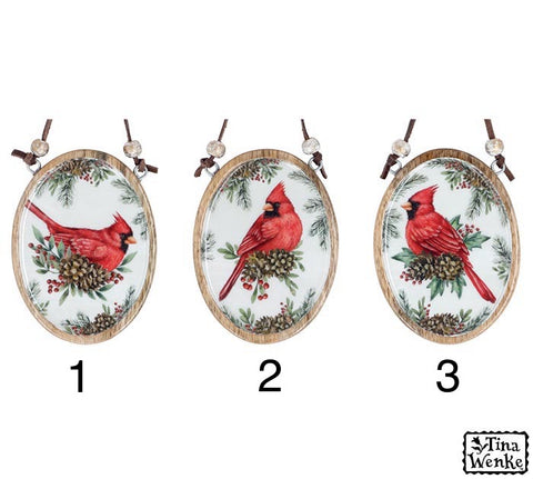 Cardinal Mango Ornament