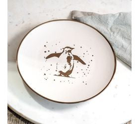 Metallic Penguin Plate
