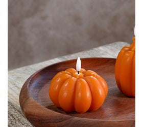 Wide Orange LED Pumpkin