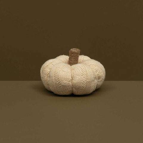 Cream Cable Knit Pumpkin