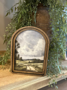 Arch Top Dirt Road Framed Art