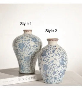 Vintage Floral Vase