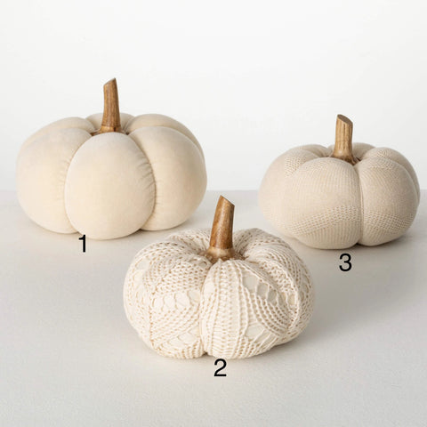 Cream Plush Pumpkin
