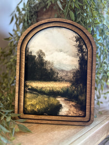 Arch Top Moody Dirt Road Framed Art