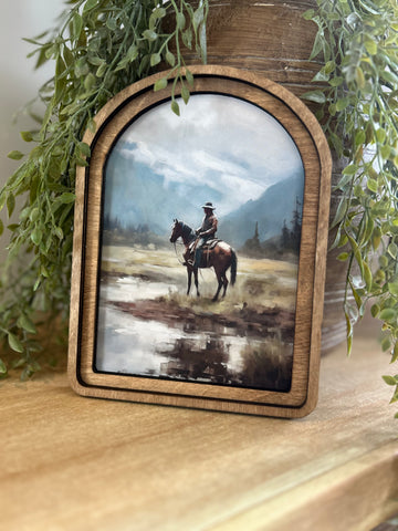 Mountain Cowboy Framed Artwork