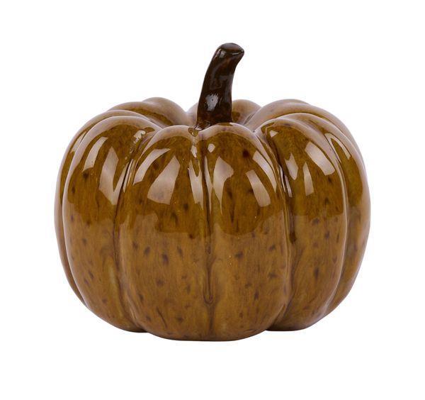 Stoneware Glazed Pumpkin