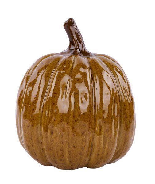 Stoneware Glazed Pumpkin
