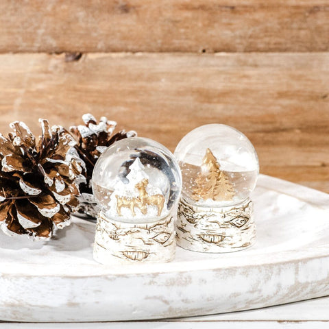 Tiny Deer/Tree Snow Globe