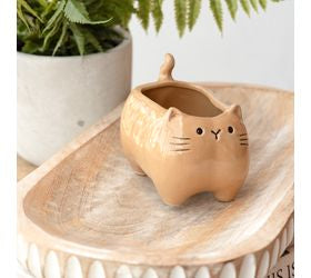 Beige Kitty Planter