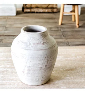 White Terra Cotta Vase
