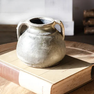 Antique Charcoal Vase