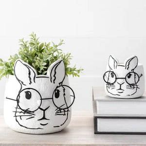 Eyeglass Bunny Planter