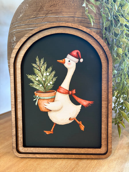 Arch Top Christmas Goose