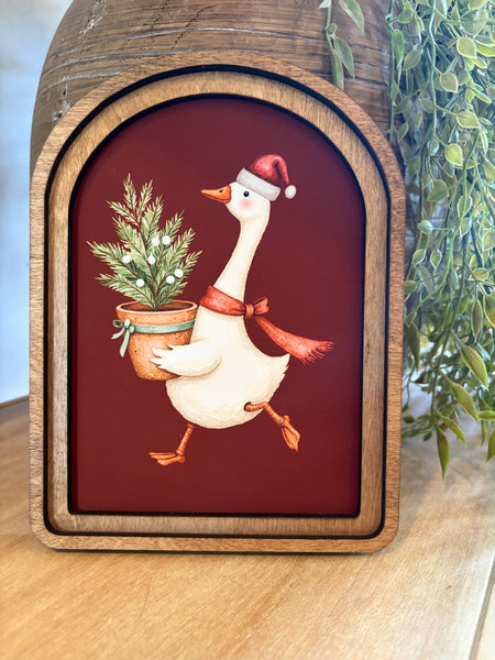Arch Top Christmas Goose
