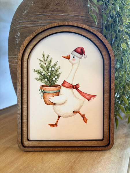 Arch Top Christmas Goose