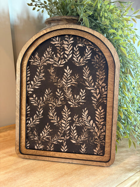 Arch Top Brown Floral Backdrops