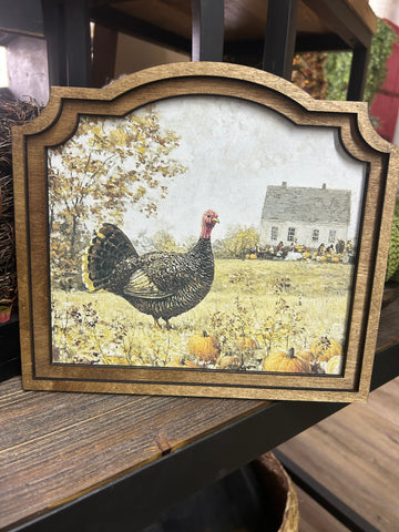 Provincial Thanksgiving Turkey Framed Art