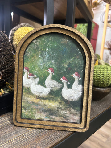 Arch Top Christmas Geese
