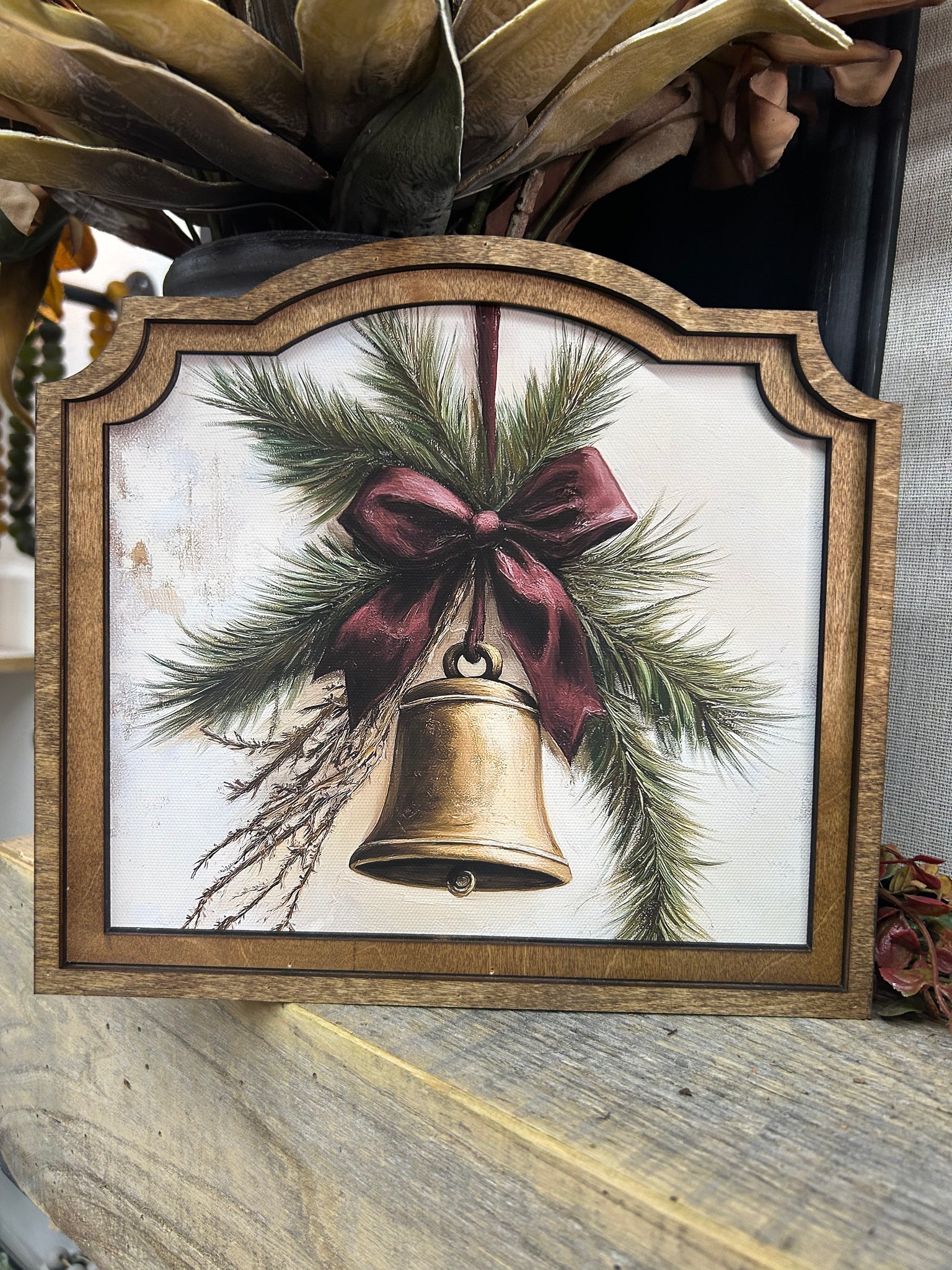 Provincial Christmas Bell Framed Art