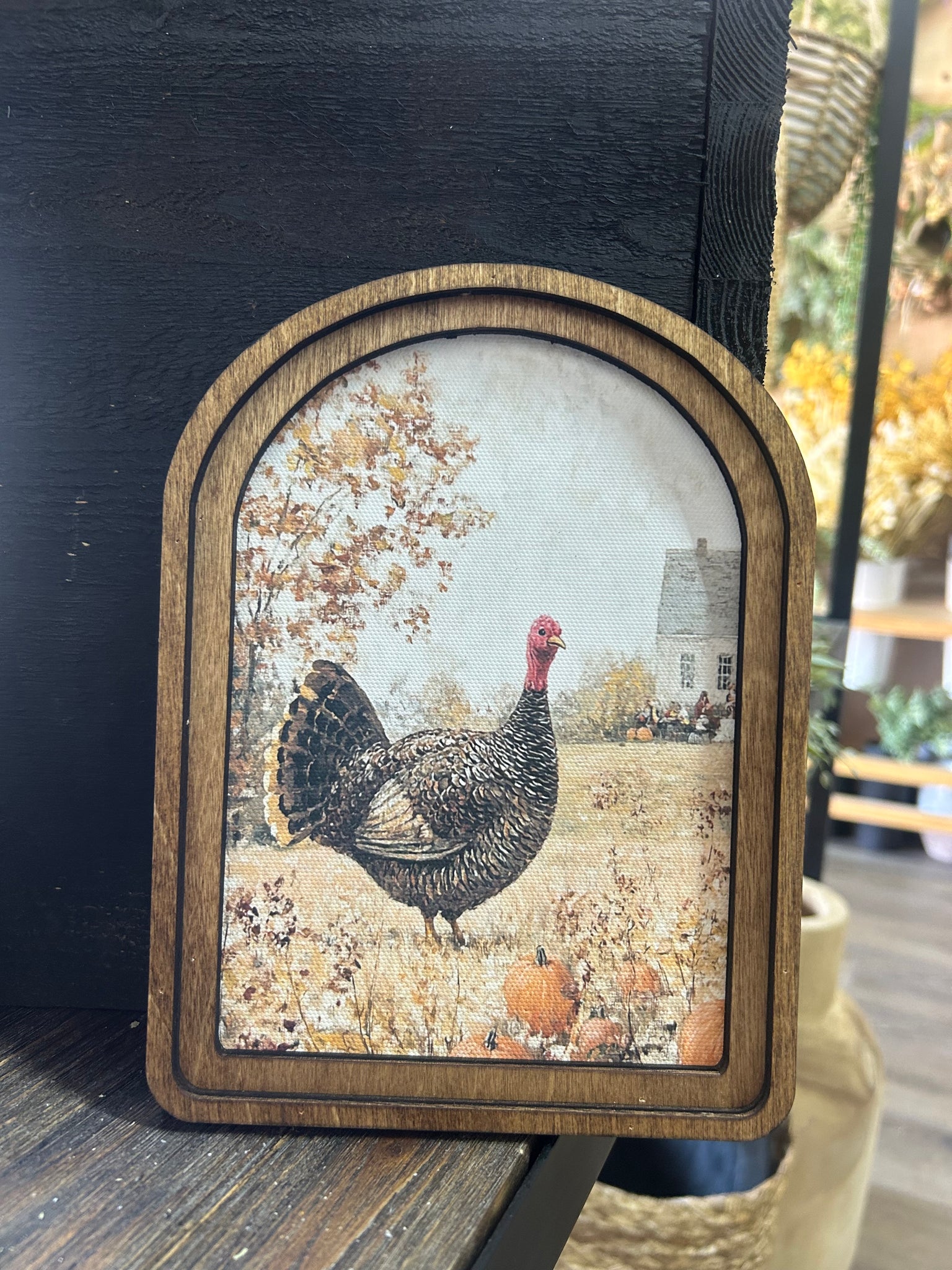 Arch Top Thanksgiving Framed Art