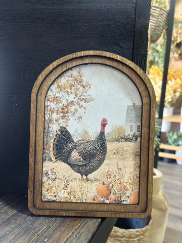 Arch Top Thanksgiving Framed Art