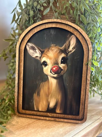 Arch Top Rudolph Framed Art