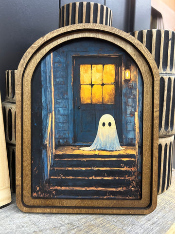 Arch Top Ghost on Porch