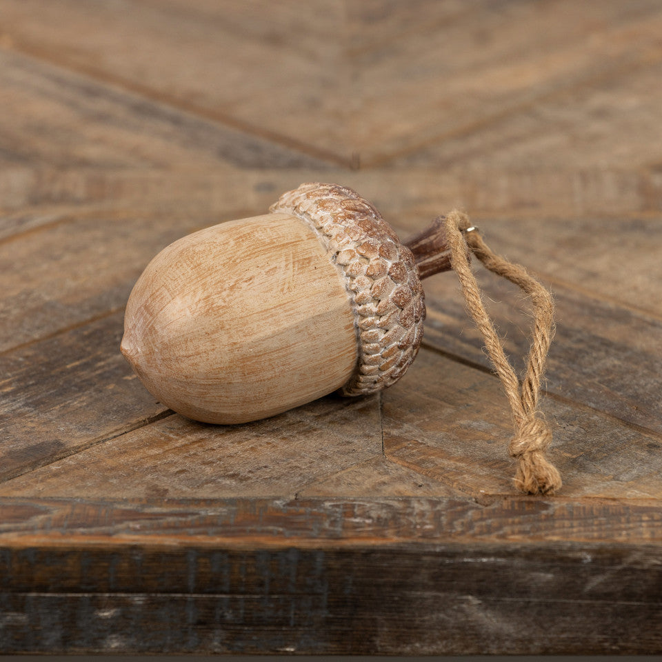 Neutral Acorn Ornament