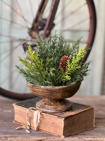 9" Prickly Pine Half Sphere