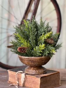12" Prickly Pine Half Sphere
