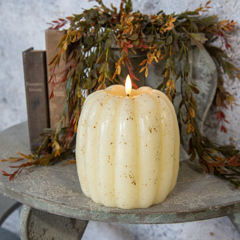 3D Flame Pumpkin Candle