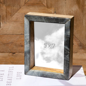 Marble Chip Wood Photo Frame