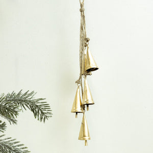 Hanging Gold Cowbells