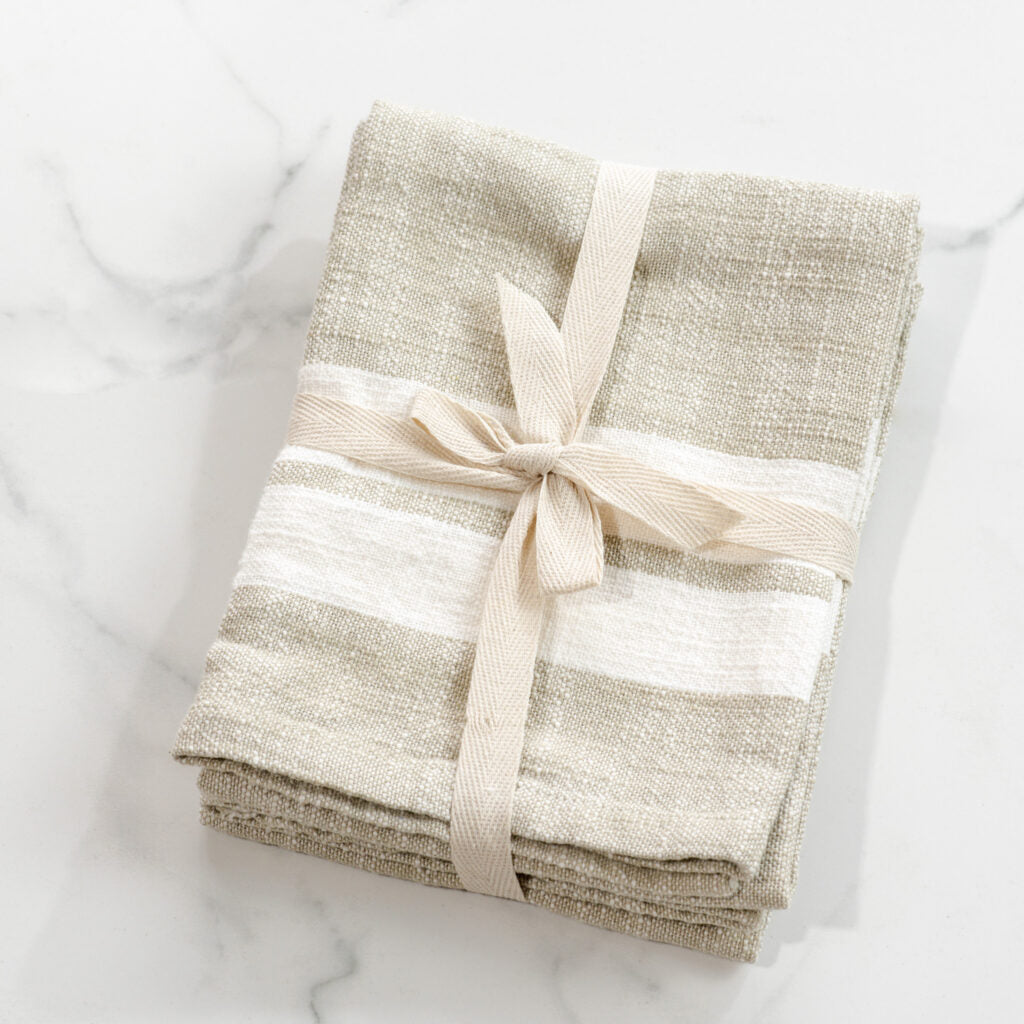 Stripe Beige Kitchen Towel