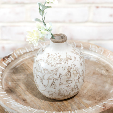 Beige Heirloom Vase