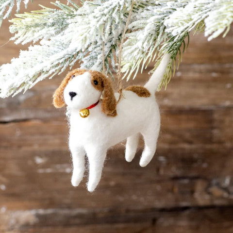 Fuzzy Dog Ornament