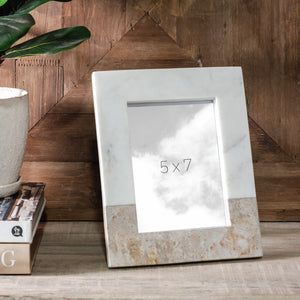 5x7 Beige Marble Photo Frame