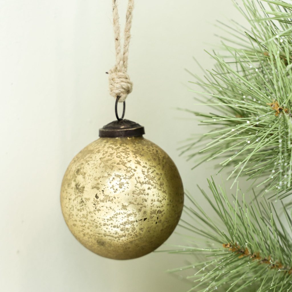 Gold Mercury Christmas Ornament