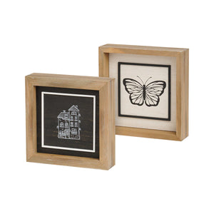 House/Butterfly Reversible Sign