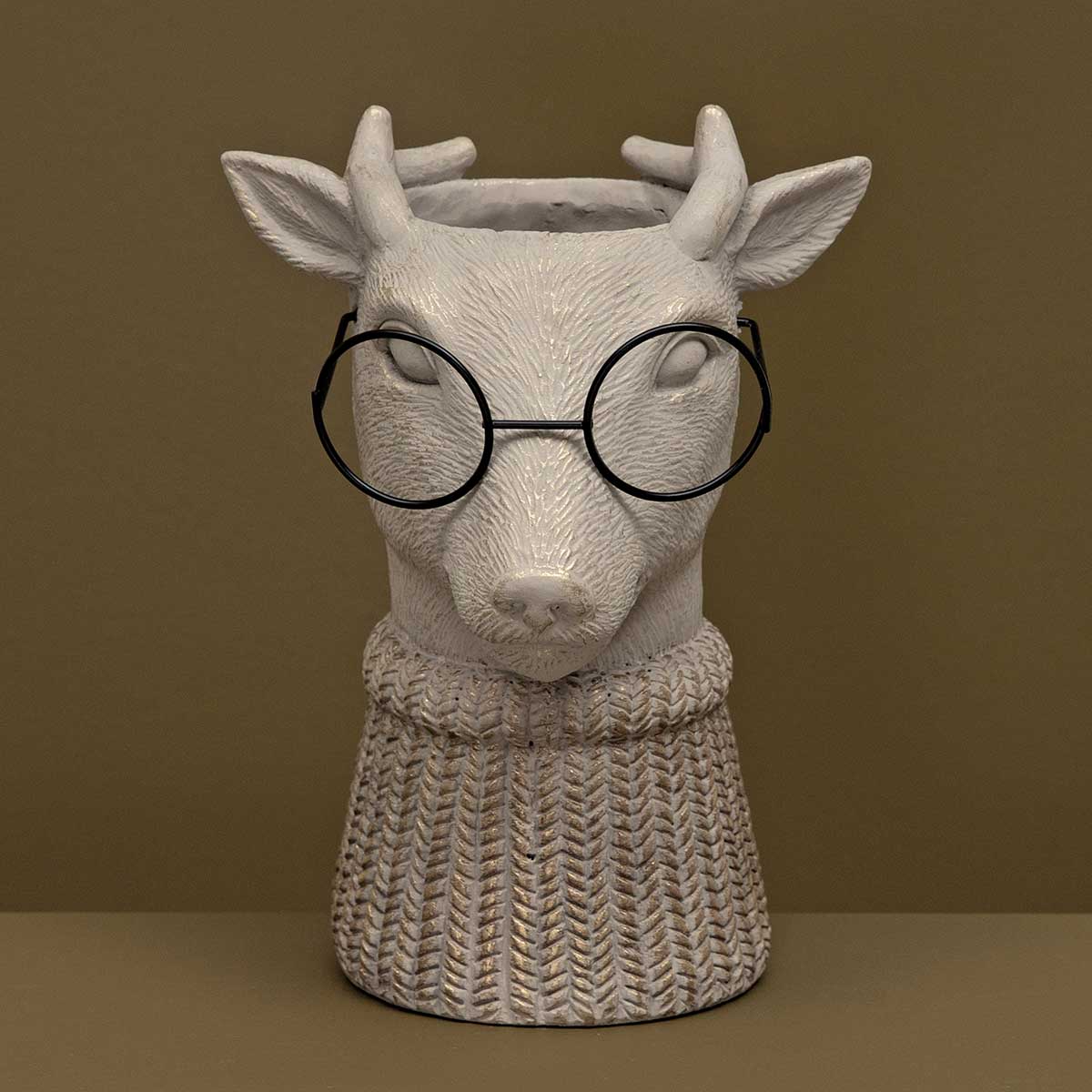 Deer with Glasses Pot