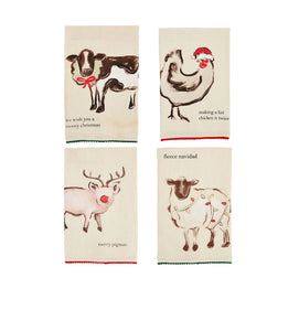 Christmas Farm Tea Towel