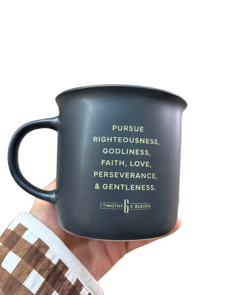 Man of God Matte Black Ceramic Coffee Mug