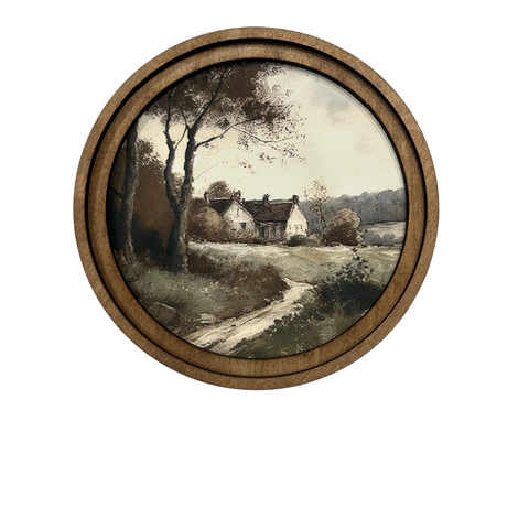 Round Moody Cottage Artwork