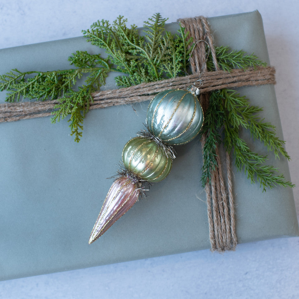 Blue Finial Ornament