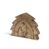 Gilded Wooden Nativity Puzzle Set