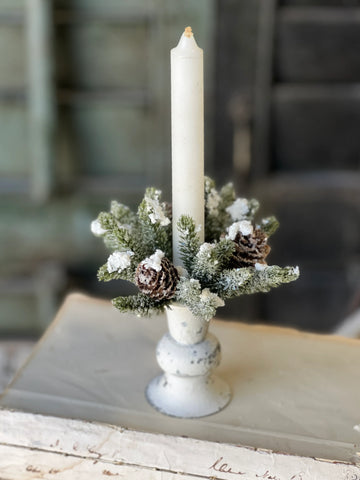 Snowy Mini Candle Ring