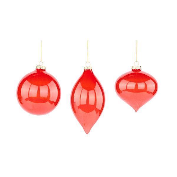 Spun Red Glass Ornament