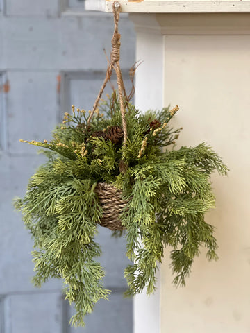 Steadfast Cedar Hanging Basket